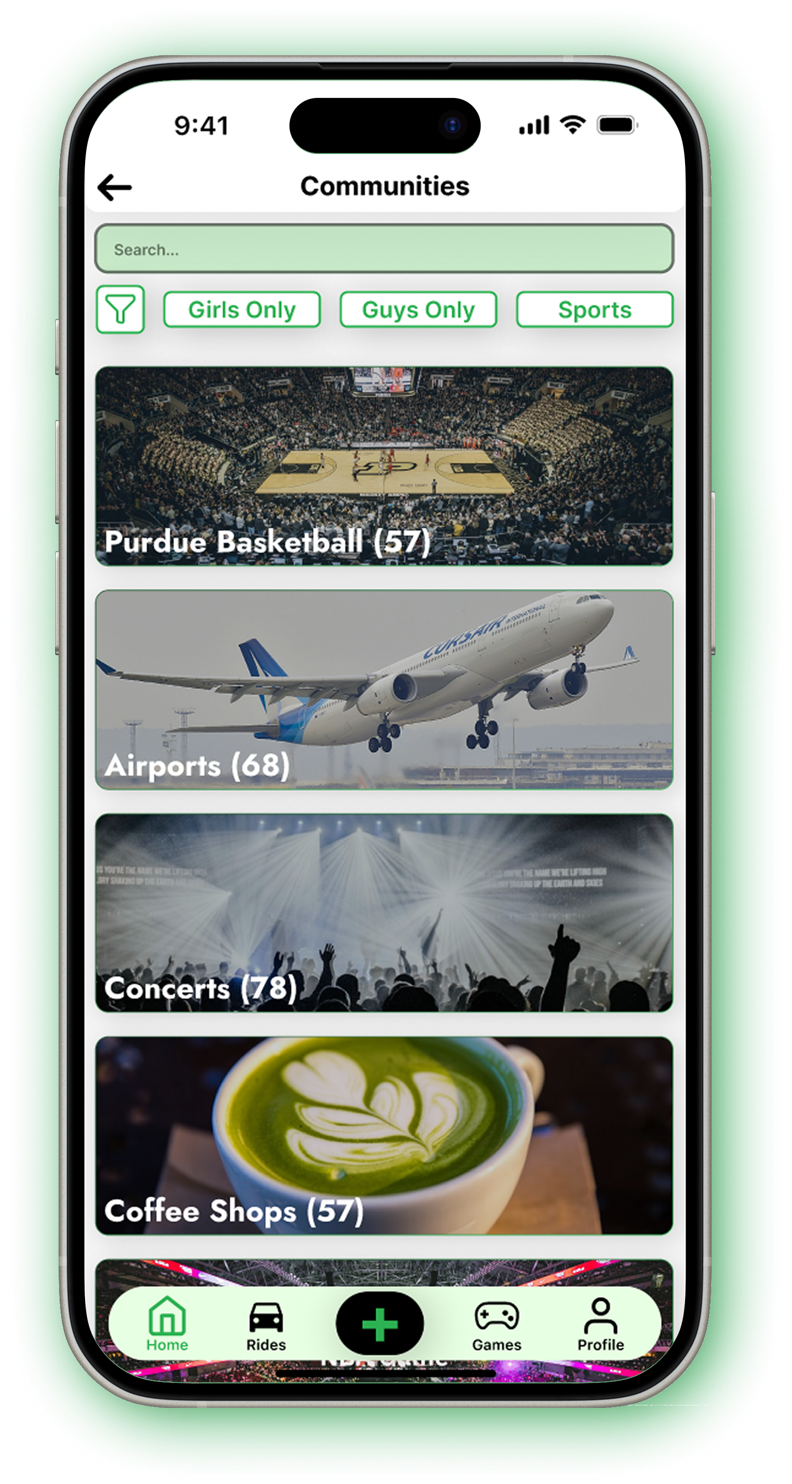 KOVA Landing Page Screen
