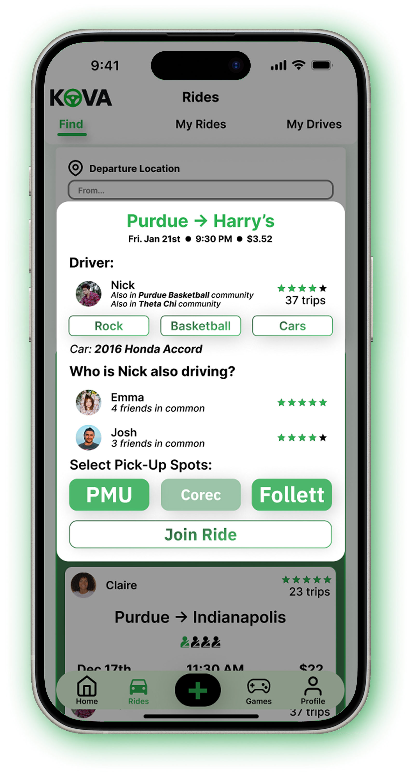 KOVA Select Location Screen